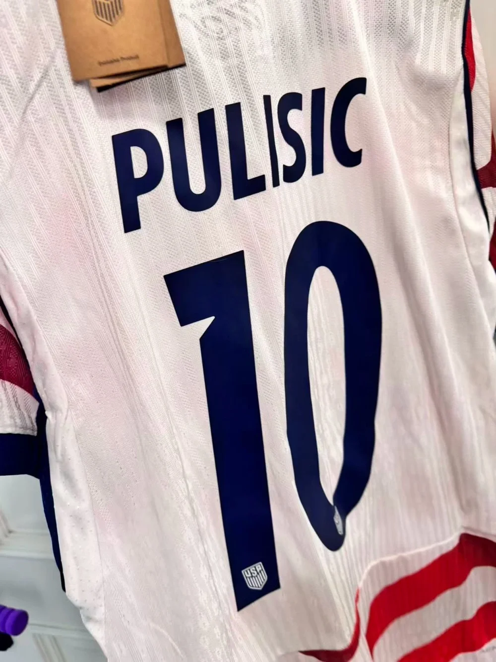 Nike USA Red & White Men's Soccer Jersey #10